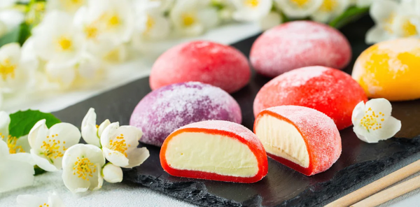 Sammansättning av japansk mochi, utsökt recept